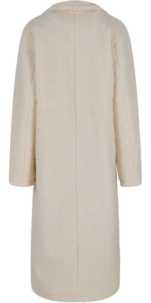 UrbanClassicsDamenMantelLadiesTeddyLongCoatTB7936Whitesand-L