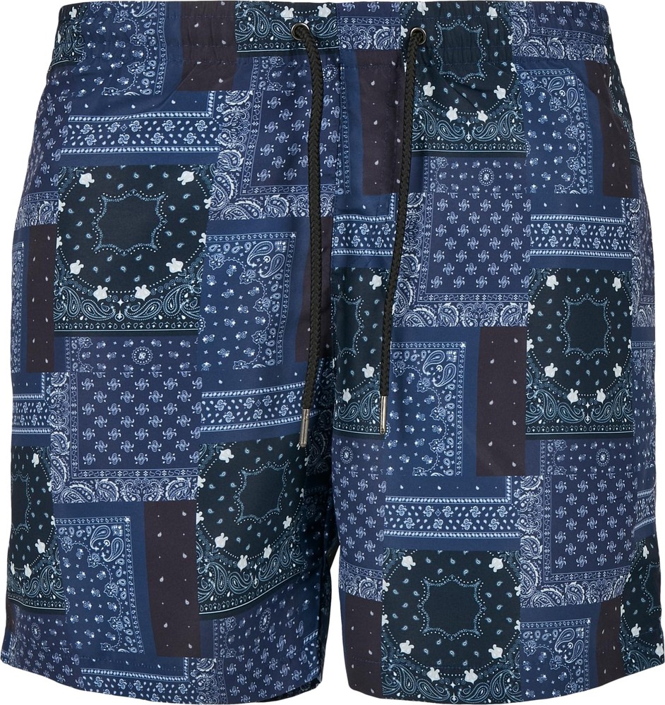 UrbanClassicsPatternSwimShortsNavyBandanaAop-3XL