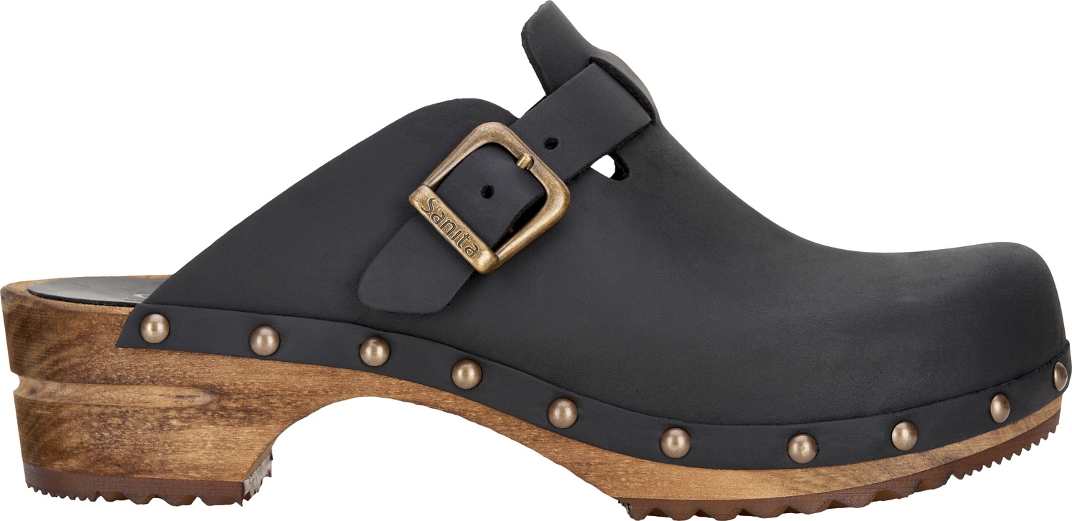 SanitaDamenOffenerClogWood-KristelOpenBlack