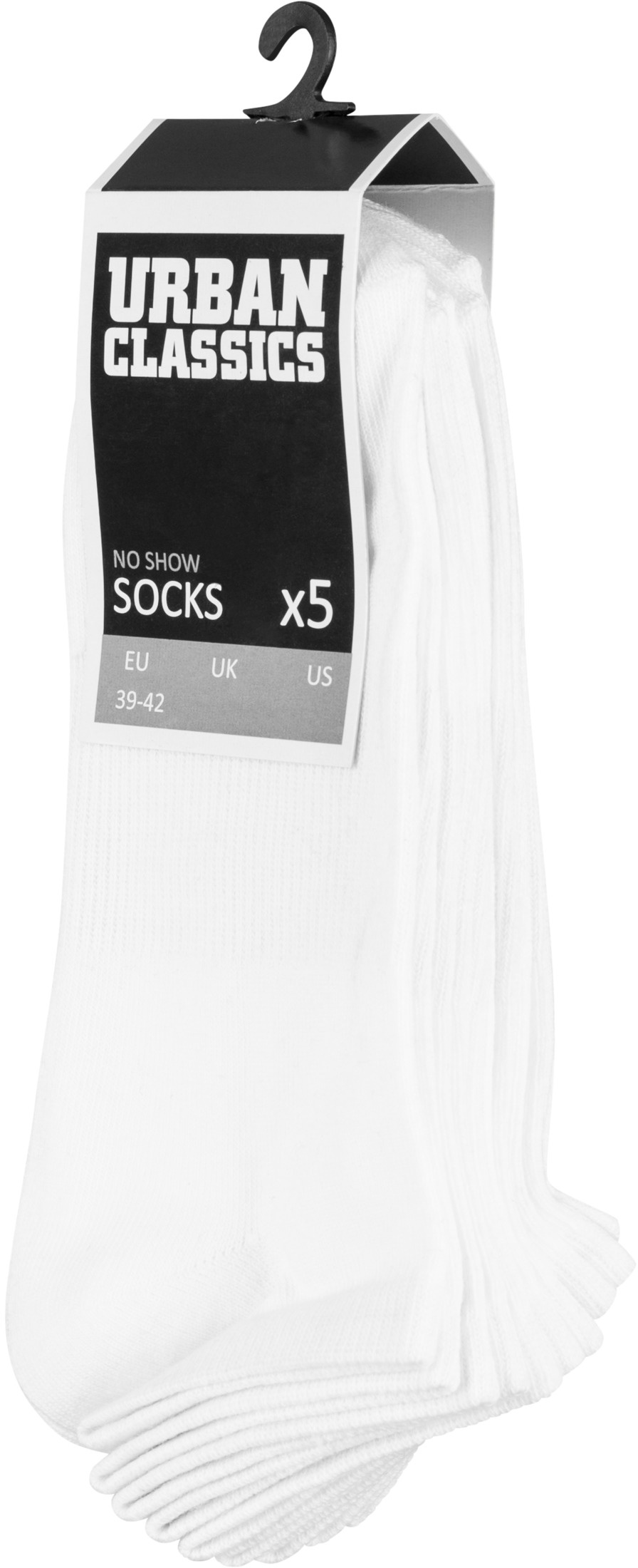 UrbanClassicsSockenNoShowSocks5-PackWhite-43-46
