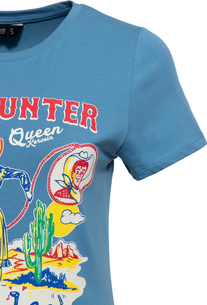 QueenKerosinDamenBasicT-ShirtHeadHunterQKU41011SkyBlue-XS