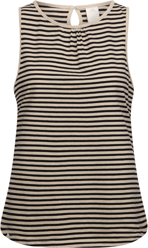 TrespassDamenTopKellyCasualVestTopSoftStoneStripe-S