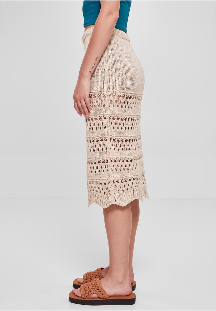 UrbanClassicsDamenLadies34CrochetKnitSkirt
