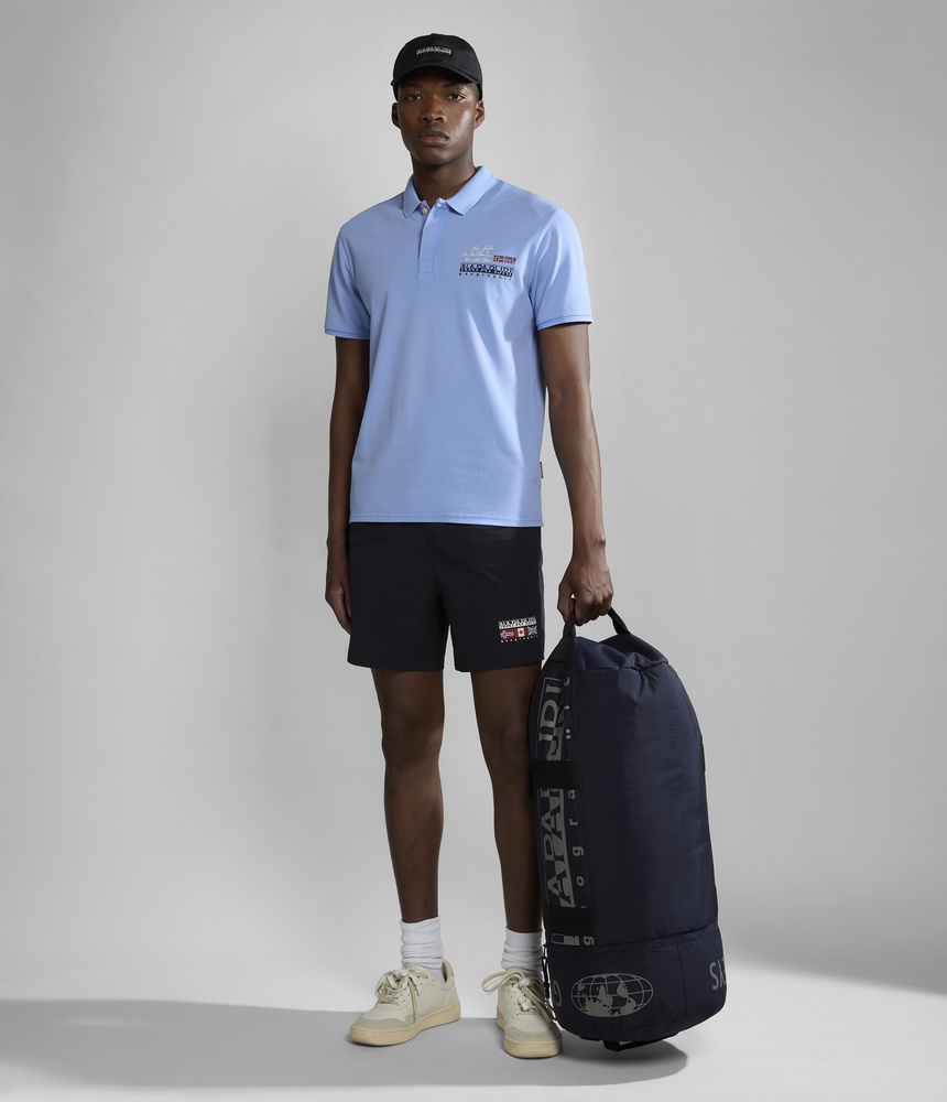 NapapijriPoloShirtE-ColvilleNP0A4HPXBlueFlower-S