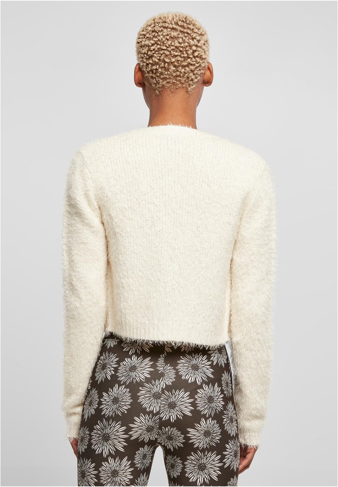 UrbanClassicsDamenLadiesCroppedFeatherCardigan