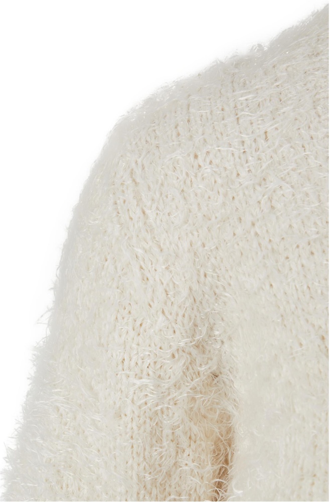 UrbanClassicsDamenLadiesTiedCroppedFeatherCardiganTB6082Whitesand-3XL