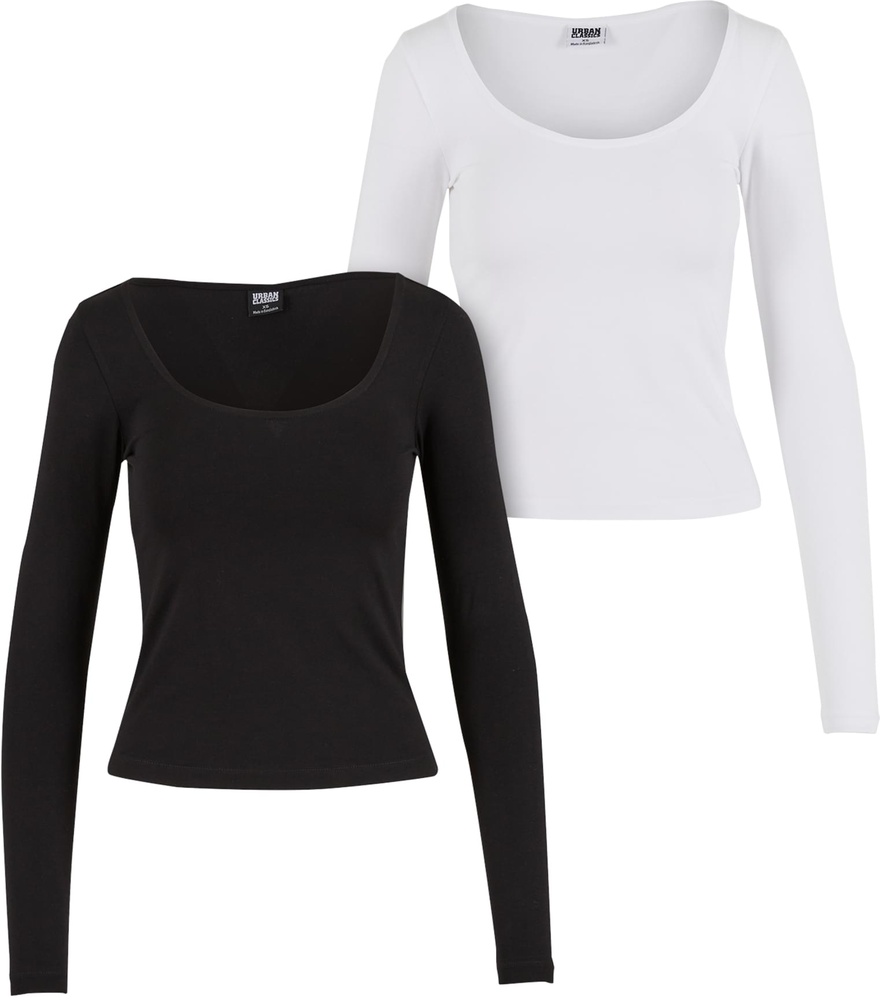 UrbanClassicsDamenLadiesWideNeckLongsleeve2-PackTB7162A