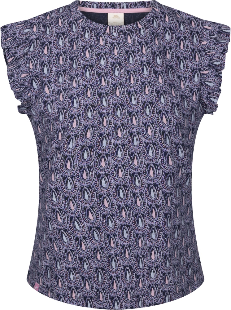 TrespassDamenT-ShirtSalmaCasualTshirtNavyPrint-XXS