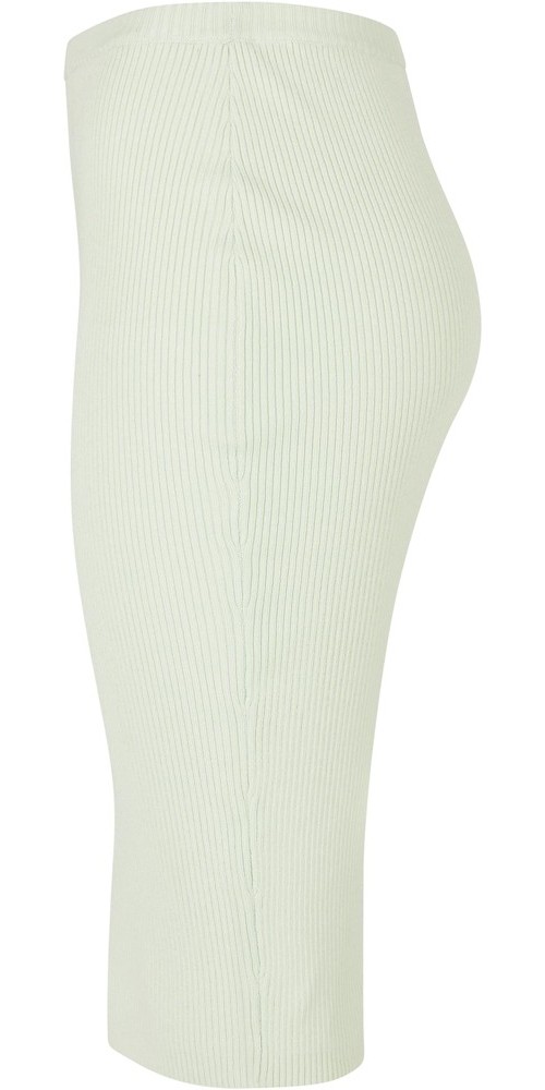 UrbanClassicsDamenRockLadiesRibKnitMidiSkirtLightmint-3XL