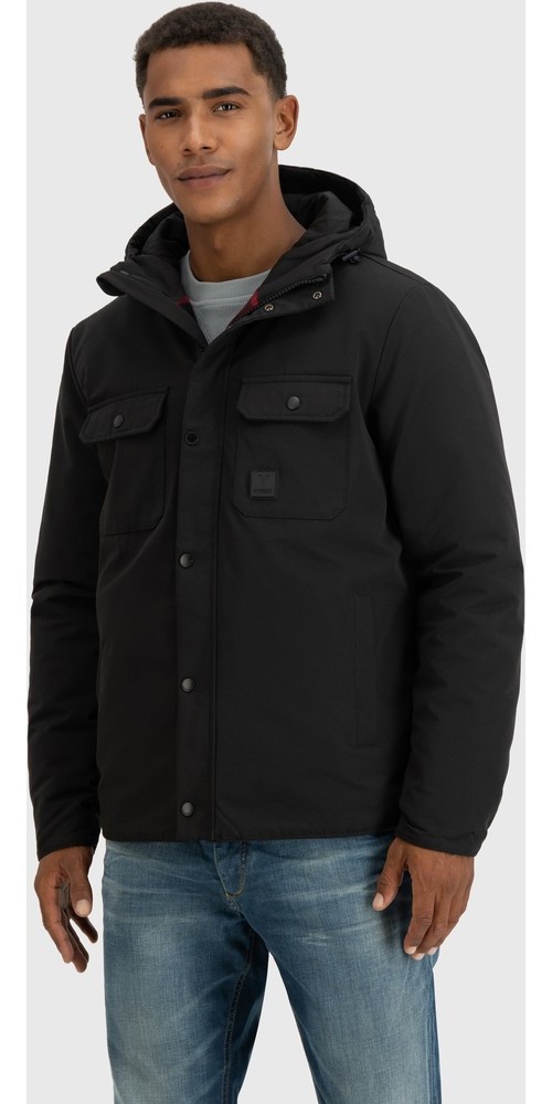 VintageIndustriesbergangsjackeGarethJacketBlack