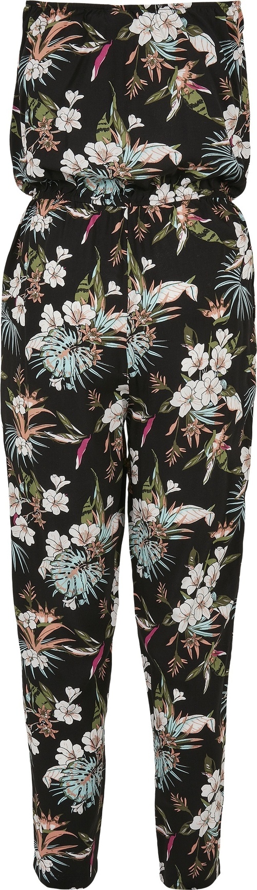 UrbanClassicsDamenOverallLadiesViscoseBandeauJumpsuitBlackTropical-3XL