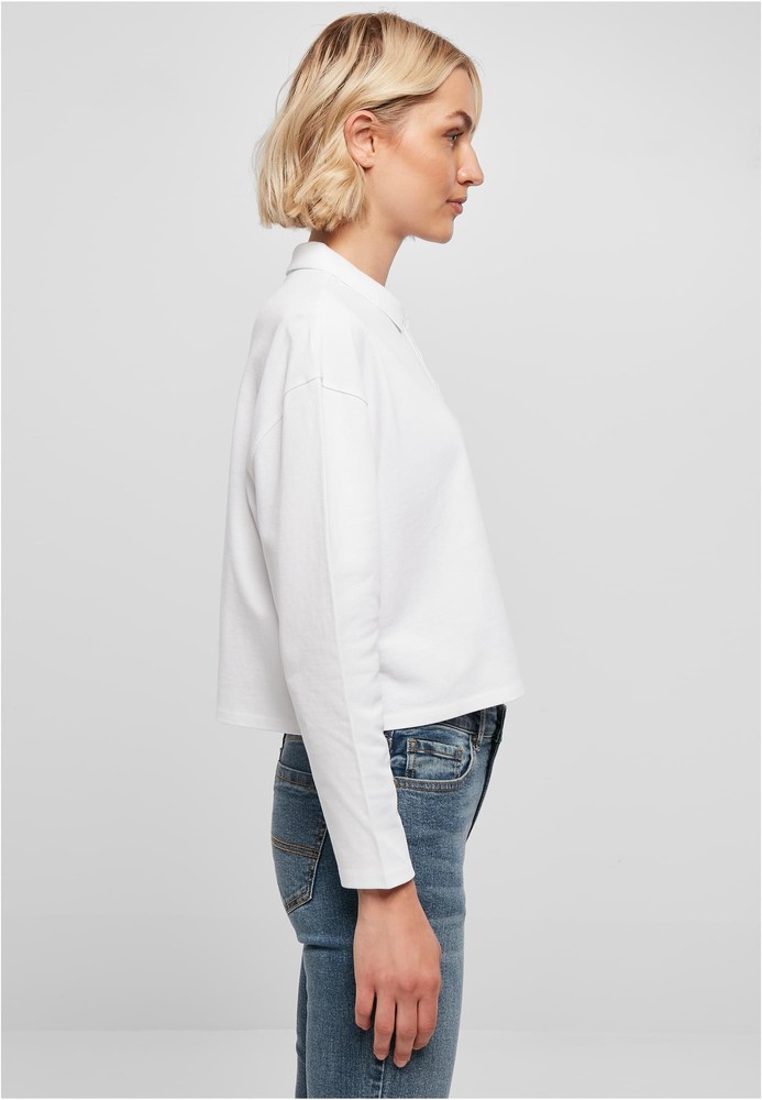 UrbanClassicsDamenLadiesShortOversizedPoloLongsleeveTB5418