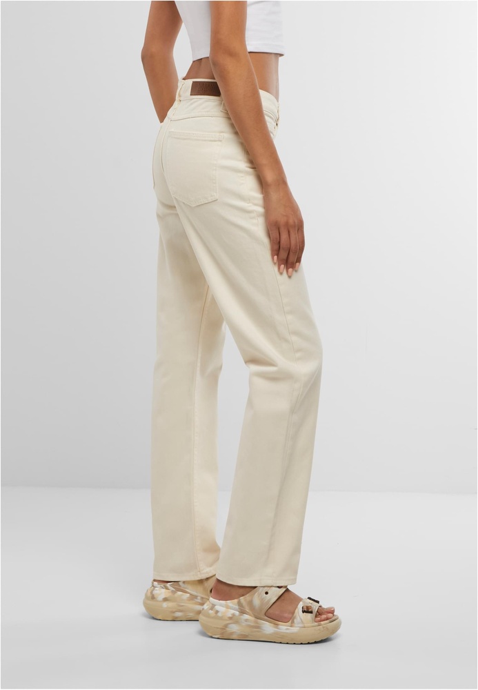UrbanClassicsDamenJeansLadiesStraightFitDenimTB7193Whitesand-26