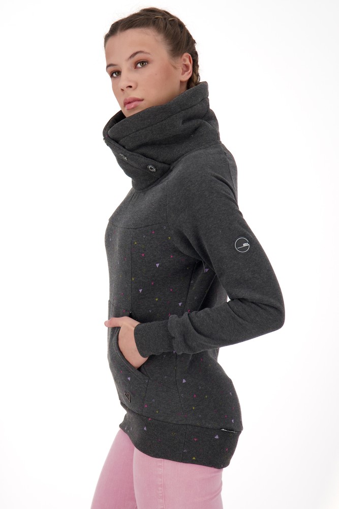 AlifeKickinDamenVioletAKBSweatMoonlessMelange-2XL