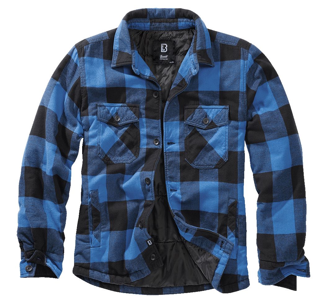 BranditJackeLumberjacketinBlackBlue-S