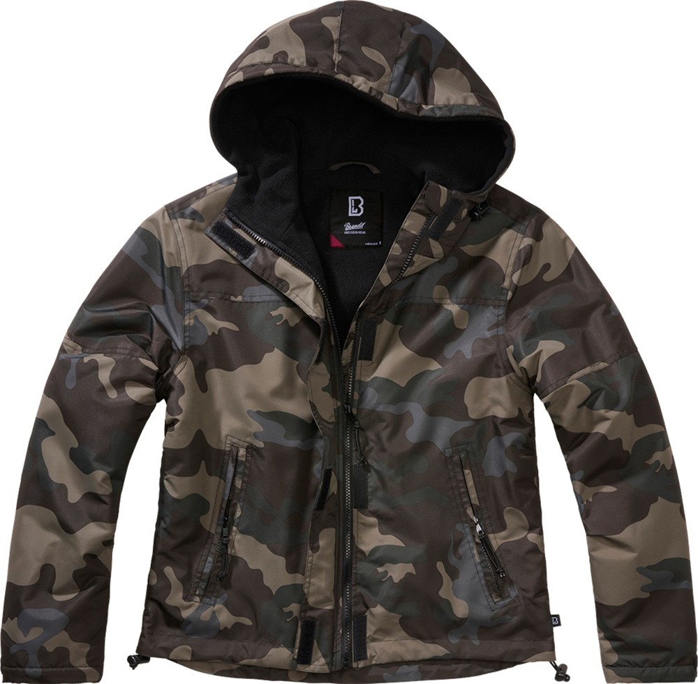 BranditWomenJackeLadiesWindbreakerfrontzipDarkcamo-XS