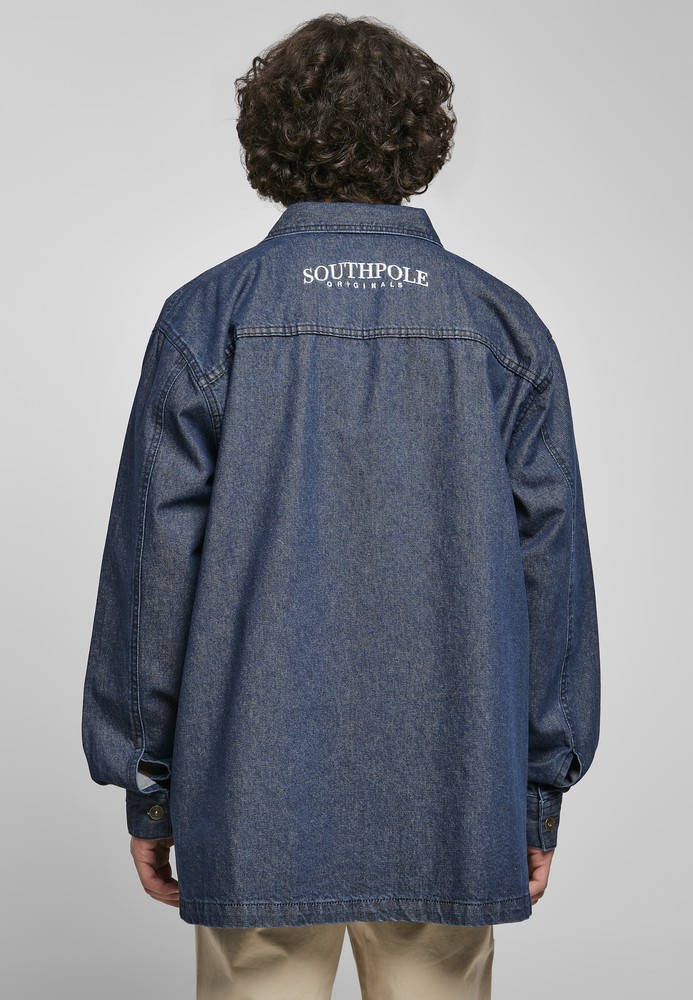 SouthpoleOversizedDenimShirtDarkblueWashed