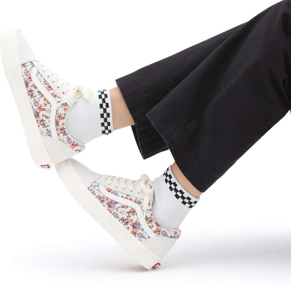 VansUnisexLifestyleClassicFTWSneakerOldSkoolVintageFloralMarshmallow-345