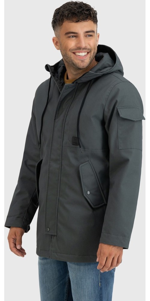 VintageIndustriesFunktionsjackeGusParkaStoneGrey-S