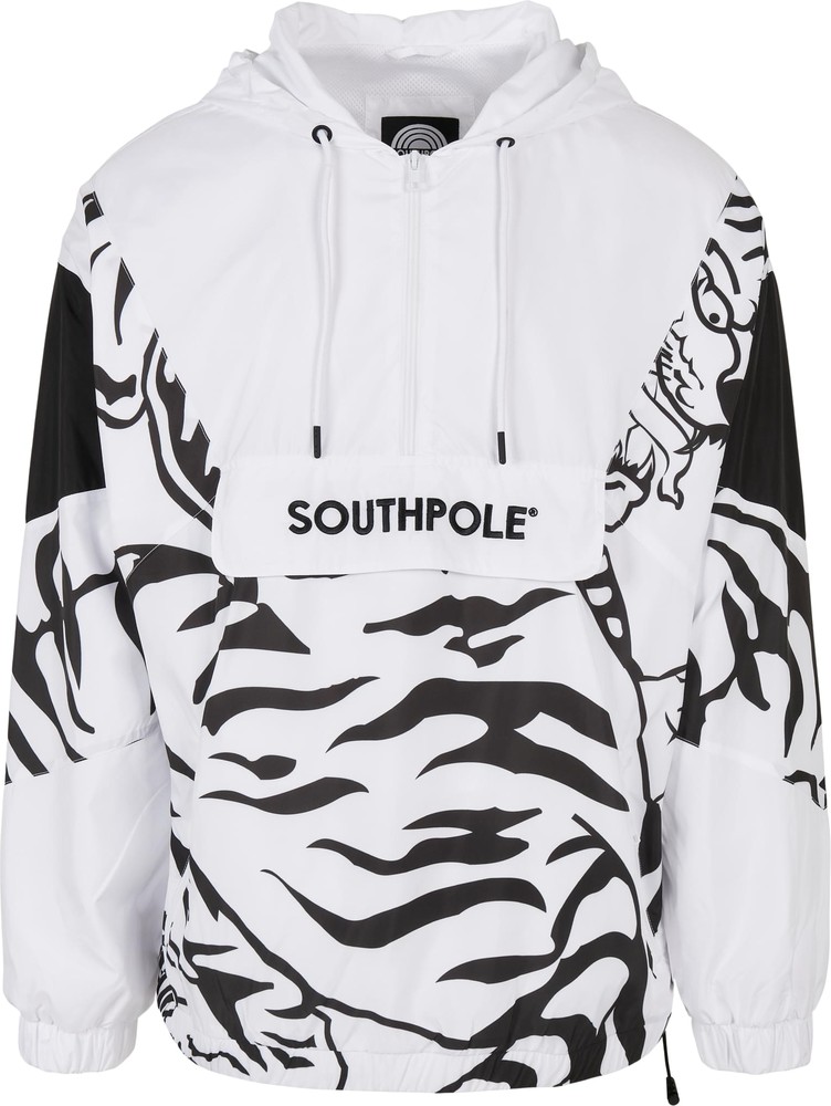 SouthpoleTigerWindbreakerWhiteBlack