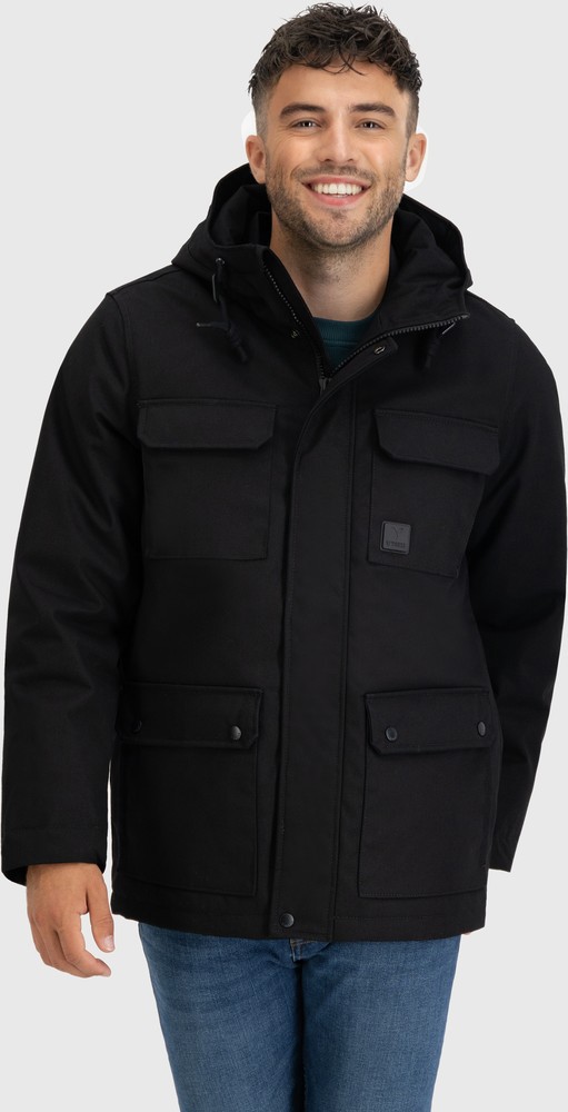 VintageIndustriesFunktionsjackeMilesJacketBlack