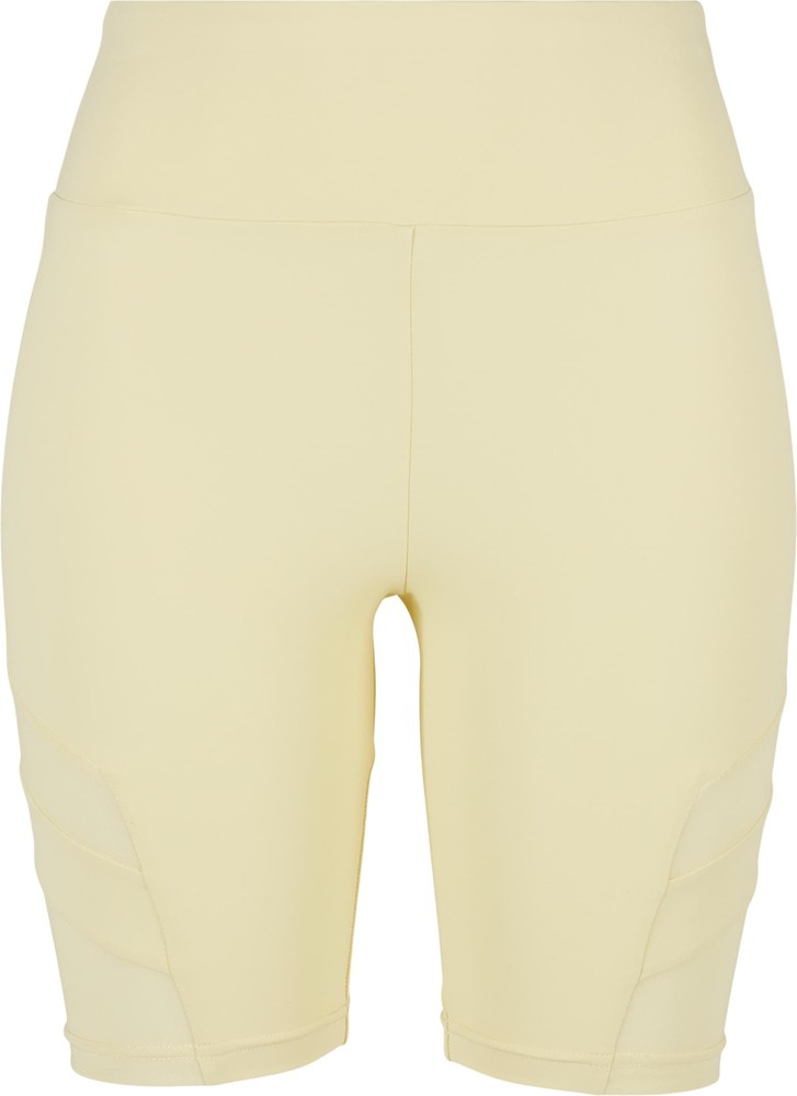 UrbanClassicsDamenLadiesHighWaistTechMeshCycleShortsSoftyellow-3XL