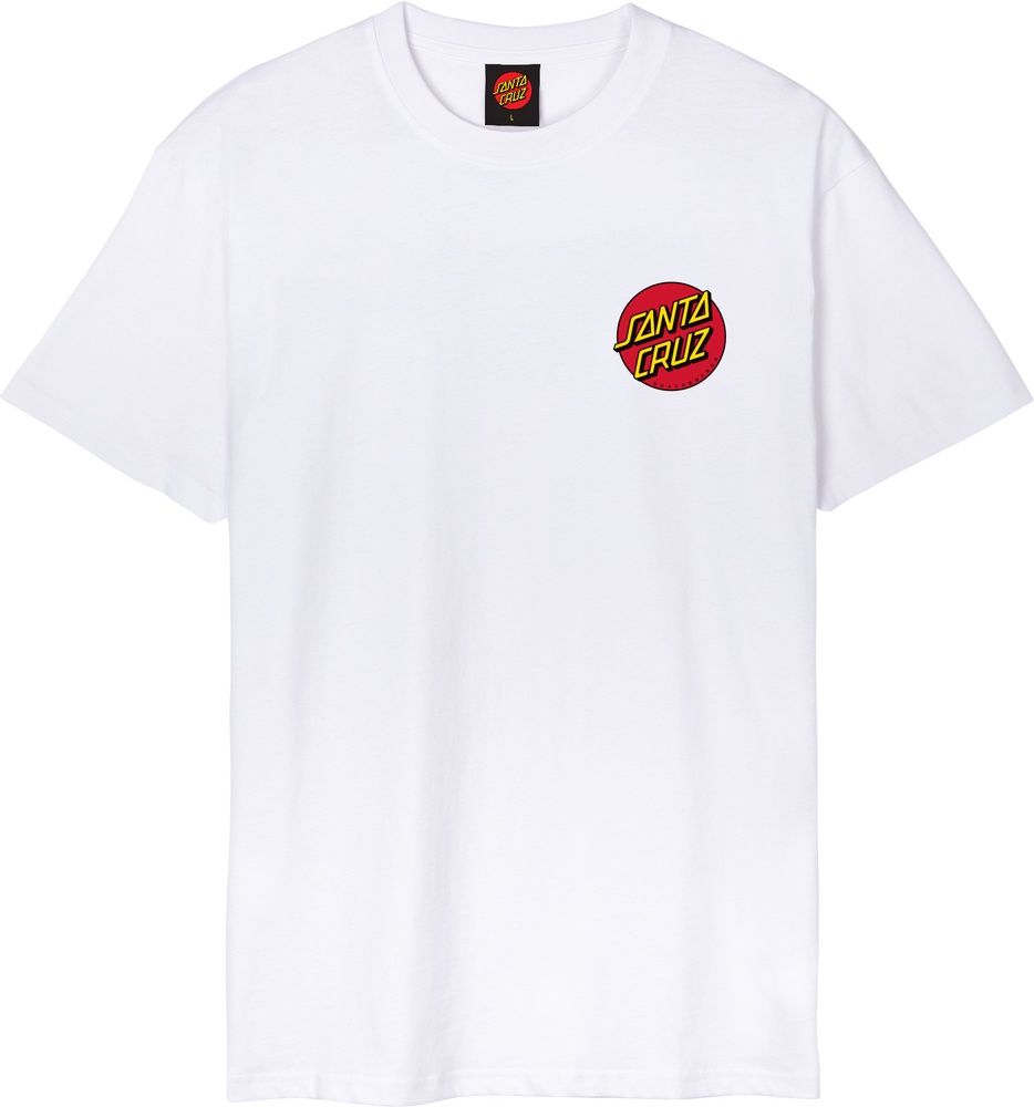 SantaCruzT-ShirtClassicDotChestSCM-T3010White-L