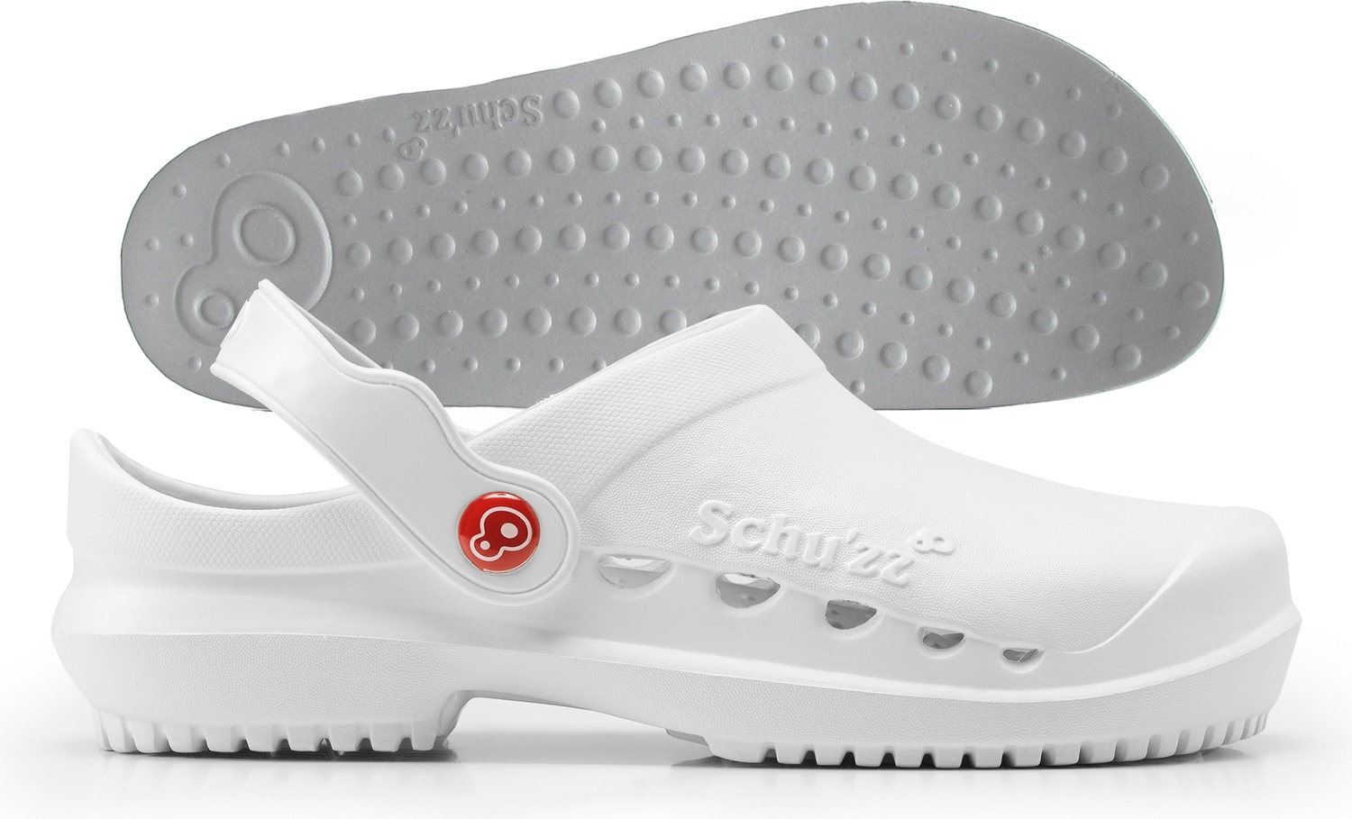 SchuzzSchuzzHerrenClogBerufsschuhePROTECHommeuniBlancGrisWei