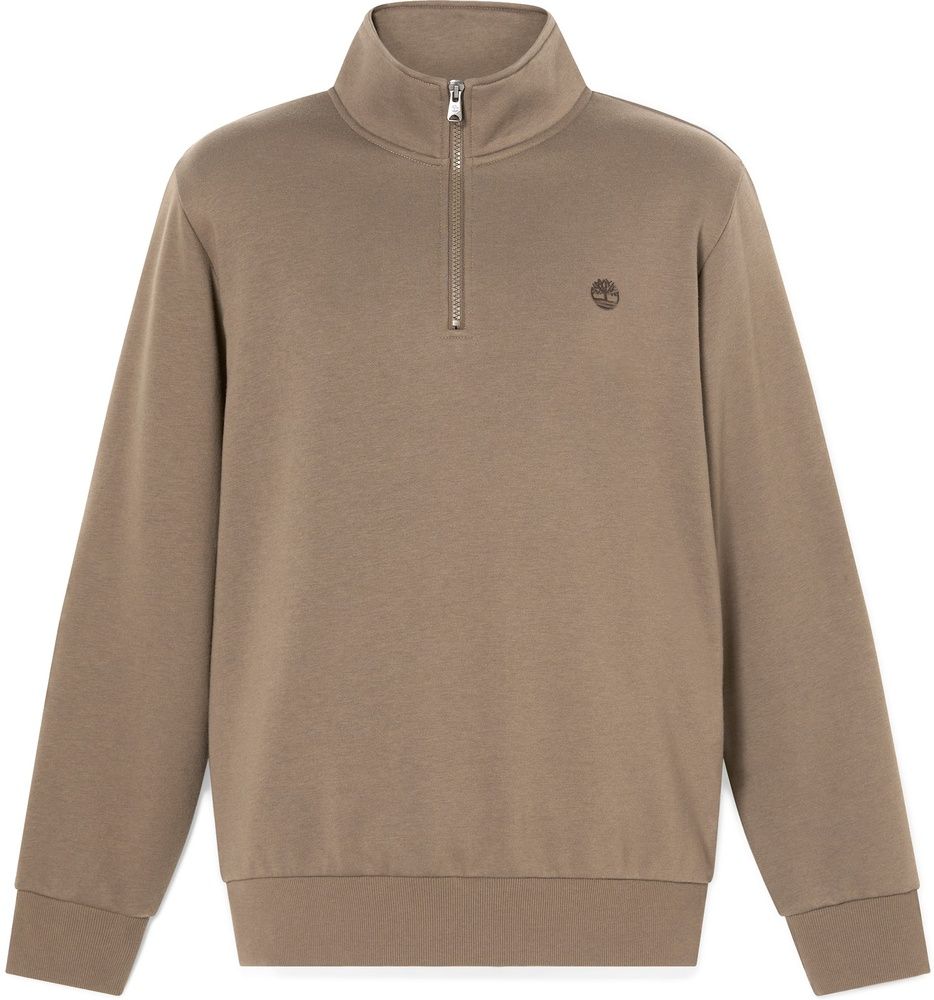 TimberlandPulloverSweatshirtOysterRiverChestLogoBrushback14ZipTB0A43B1ChocolateChip-3XL