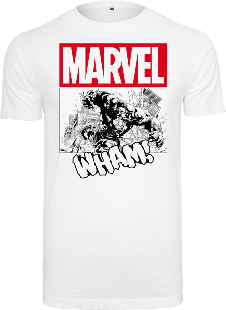 MerchcodeT-ShirtAvengersSmashingHulkTeeWhite-L