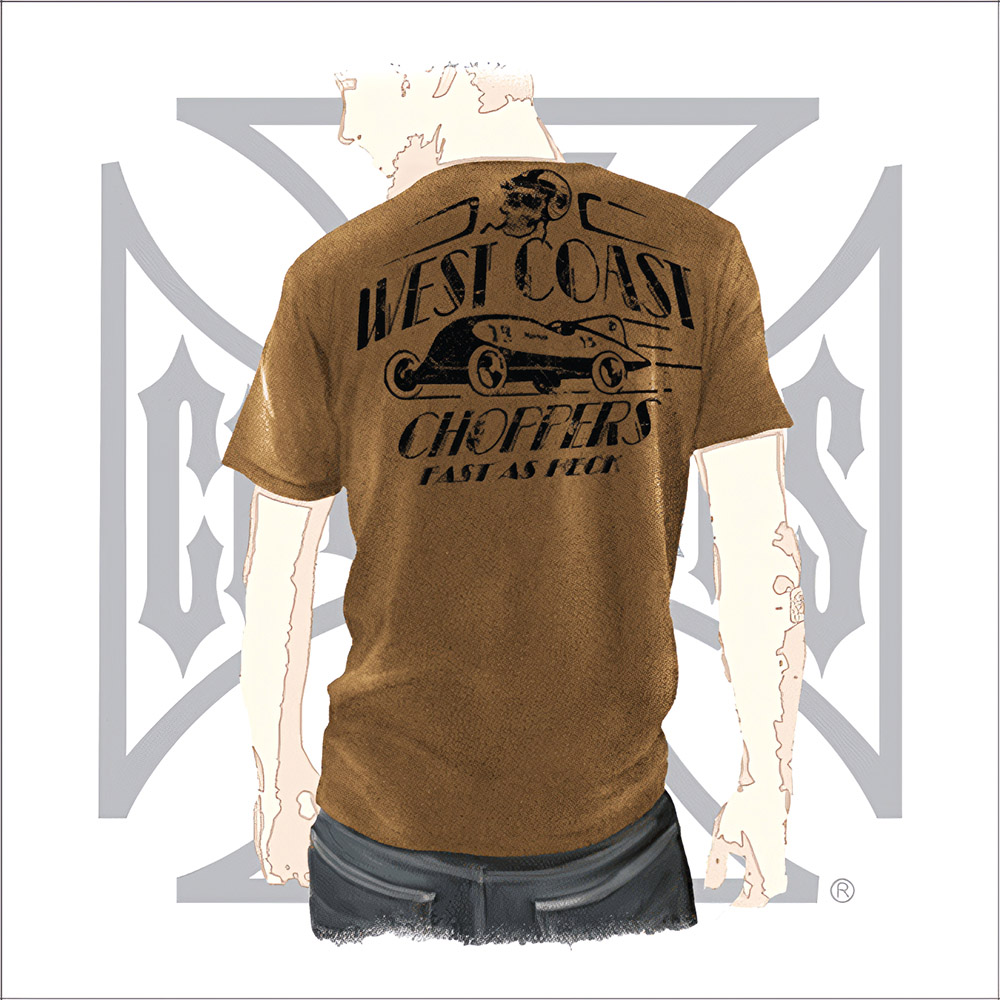 WCCWestCoastChoppersT-ShirtFastAsHackbraun