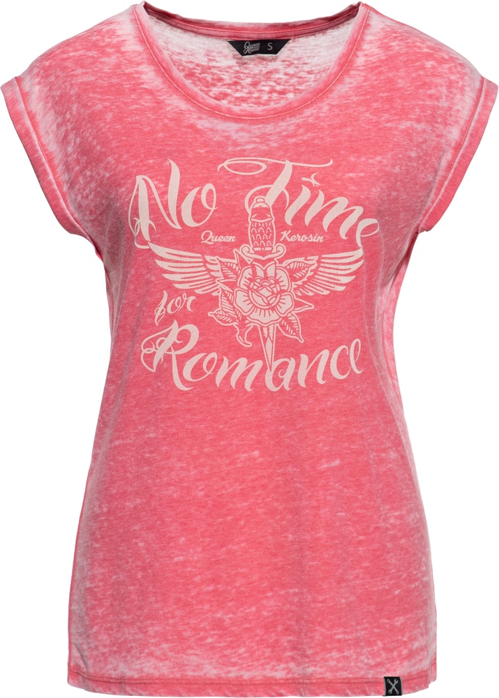 QueenKerosinDamenEnyzmWashSleevelessT-ShirtNoTimeQKU41021Red-XS