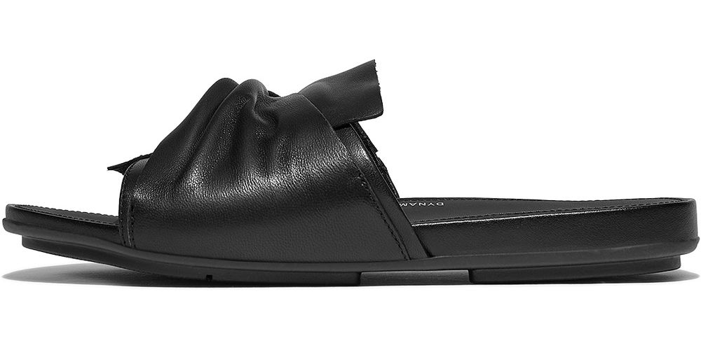 FitFlopDamenSandalenGracieSoft-TwistLeatherSlidesJA6