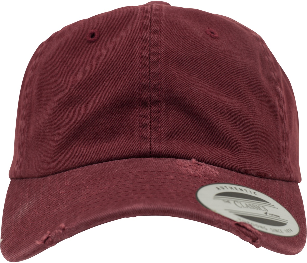 FlexfitCapLowProfileDestroyedCapMaroon