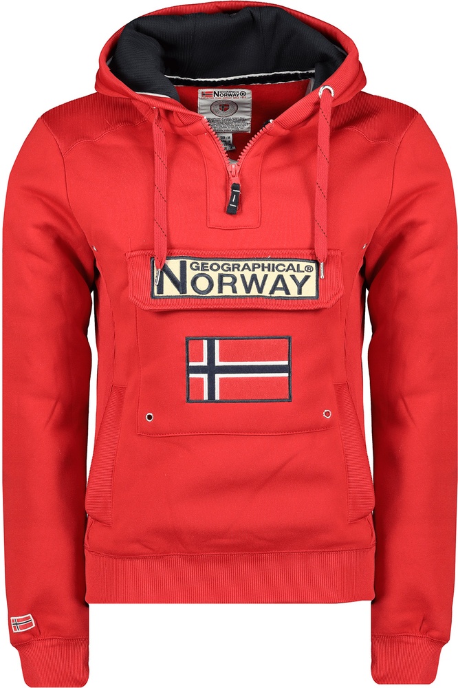 GeographicalNorwayHoodiePulloverGymclassMenHz100DbBsRed-XXL