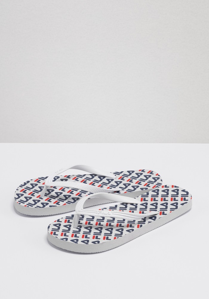 FilaDamenSandalenSlipperTroyLogoSlipperWomenWhite-36