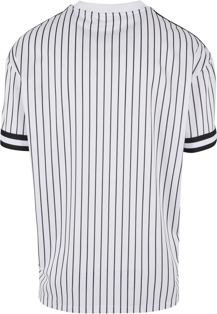 UrbanClassicsT-ShirtOversizedStripedMeshTeeTB6680WhiteBlack-3XL