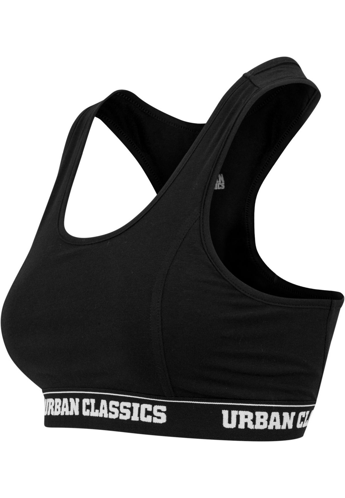 UrbanClassicsSportBHLadiesLogoBraBlack