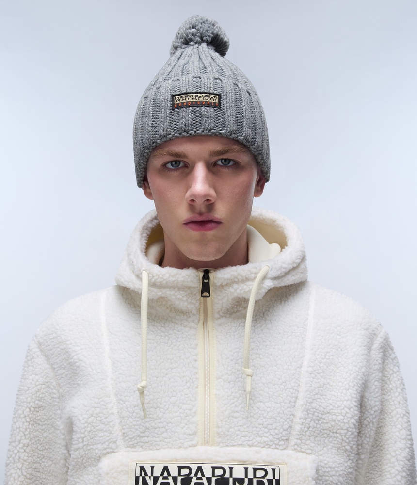 NapapijriCapFea2NP0A4GKAMediumGreyMelange