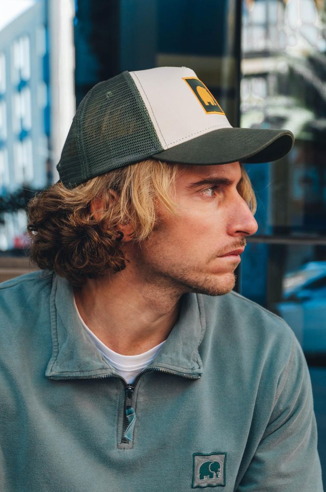 TrendsplantCapClassicTruckerCapKombuGreenGreen