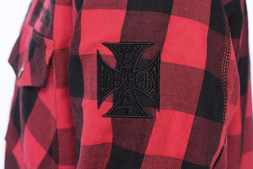 WCCWestCoastChoppersMotorradHemdDominatorLumberjackRed