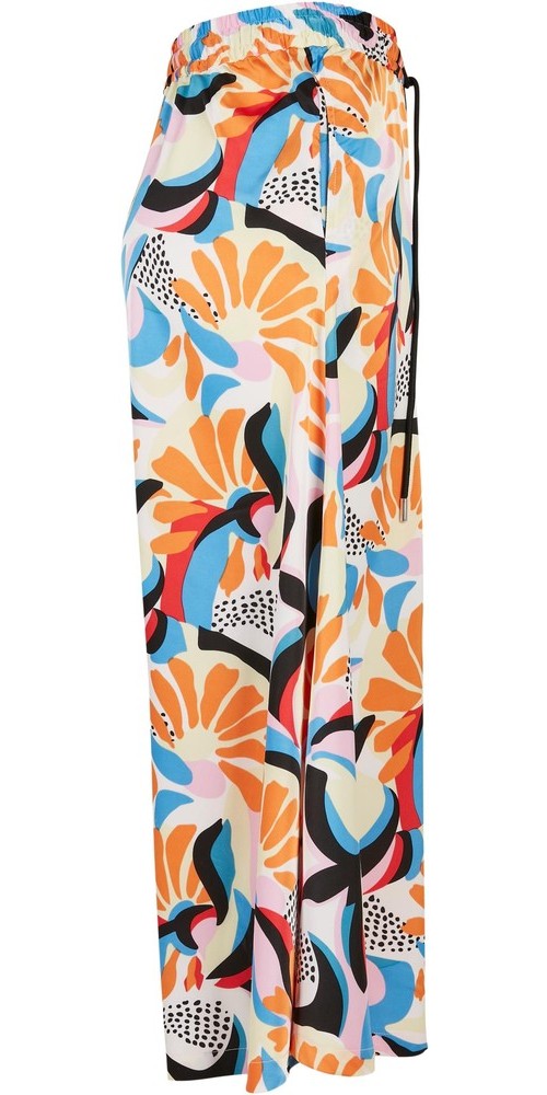 UrbanClassicsDamenRockLadiesAopSatinMidiSkirtMagicmangoabstract