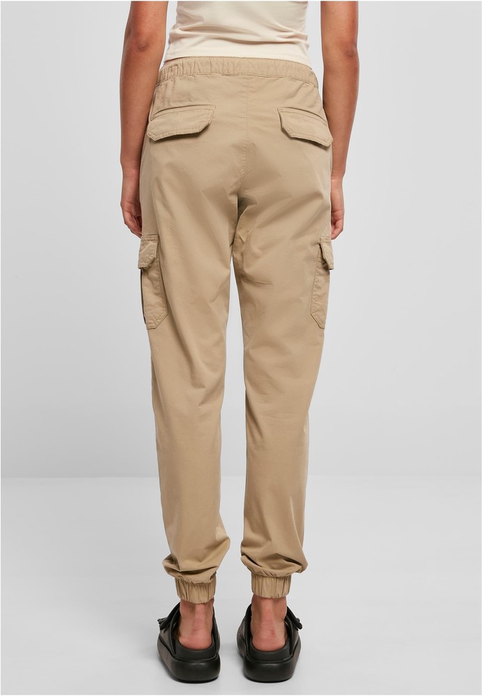 UrbanClassicsDamenHoseLadiesHighWaistCargoJoggingPantsUnionbeige-3XL