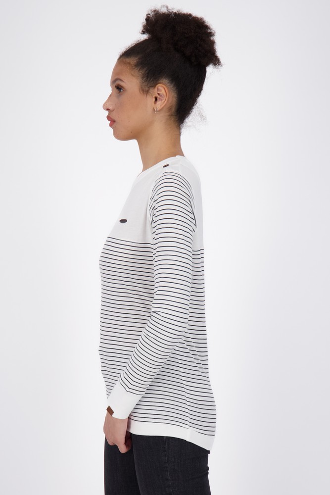 AlifeKickinDamenLeonieAKZLongsleeveWhite-2XL