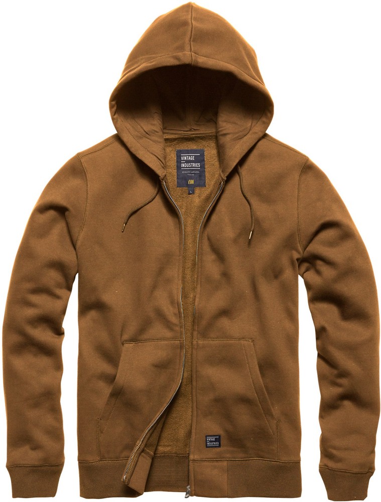 VintageIndustriesSweatjackeRedstoneHoodedSweatshirtDuck-S