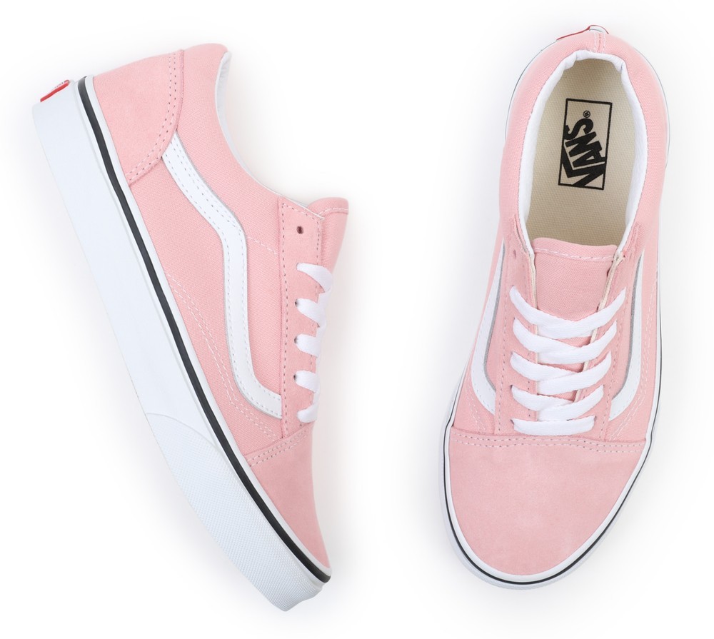 VansJuniorKidsLifestyleClassicFTWSneakerJnOldSkoolPowderPinkTrueWhite