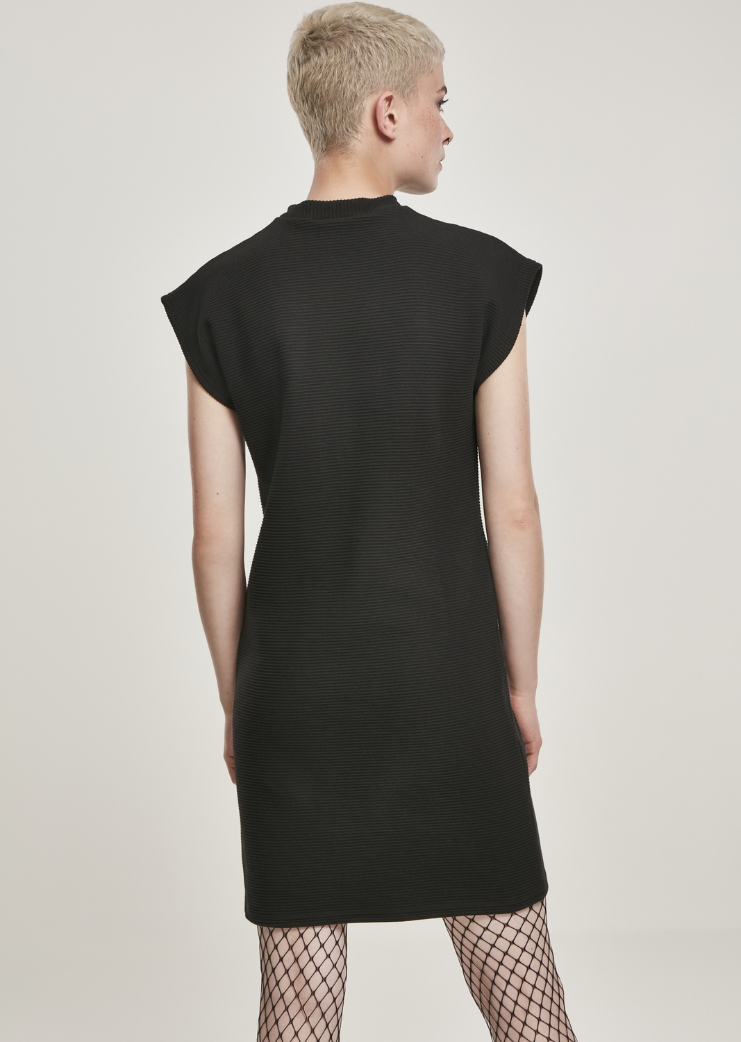 UrbanClassicsKleidLadiesNapsTerryExtendedShoulderDressBlack