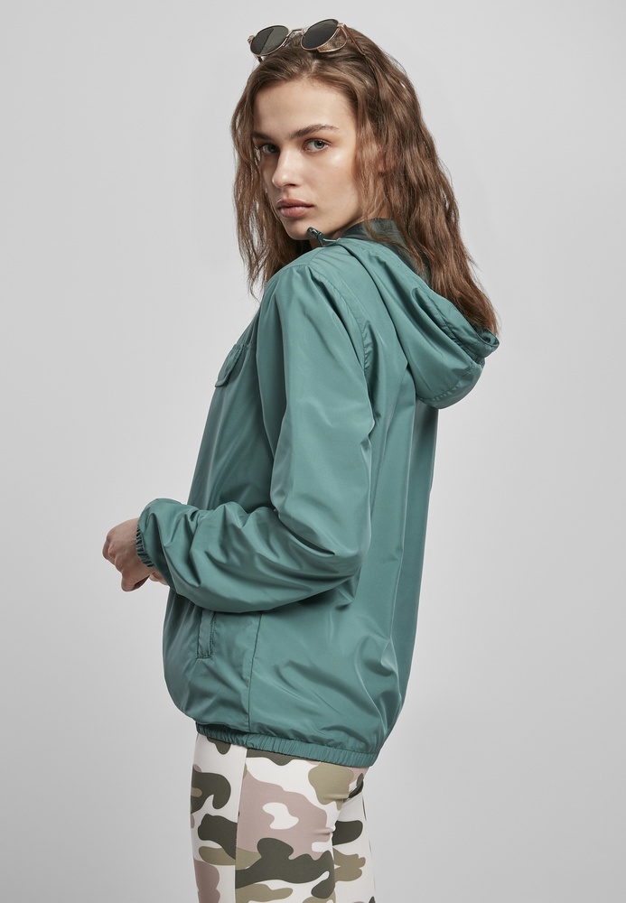 UrbanClassicsDamenJackeLadiesBasicPullOverJacketPaleleaf-3XL