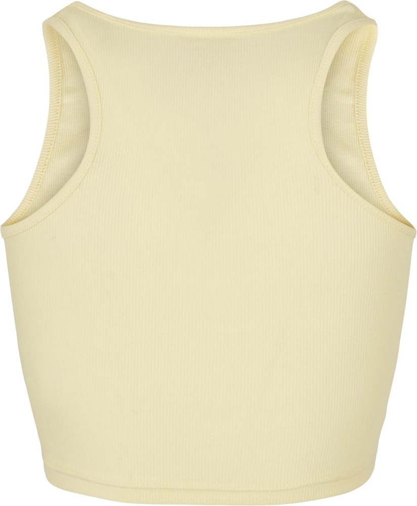 UrbanClassicsDamenLadiesCroppedRibTopSoftyellow-3XL