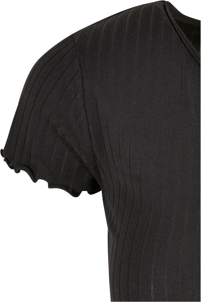 UrbanClassicsDamenOverallLadiesRibWidLegJumpsuitBlack